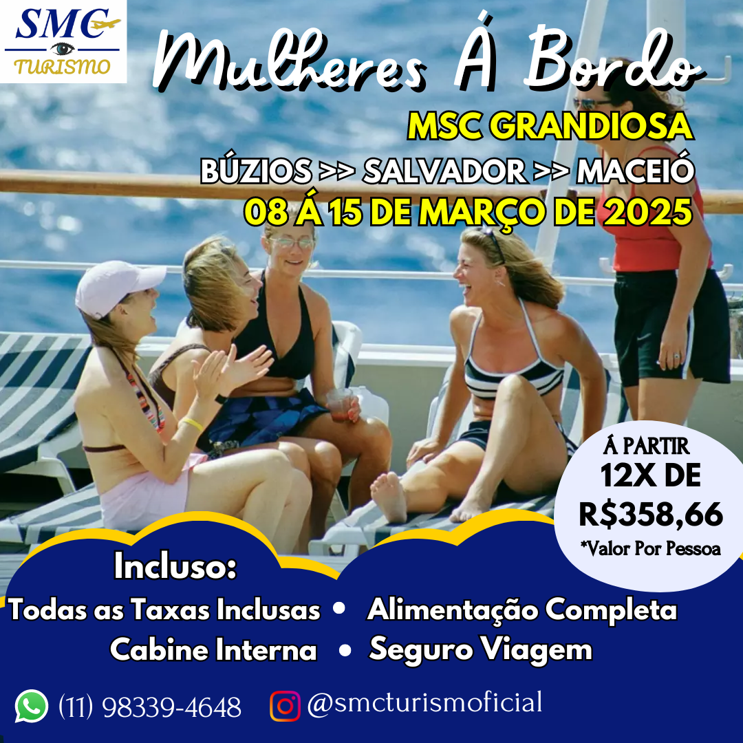 GRUPO MSC GRANDIOSA - MULHERES Á BORDO