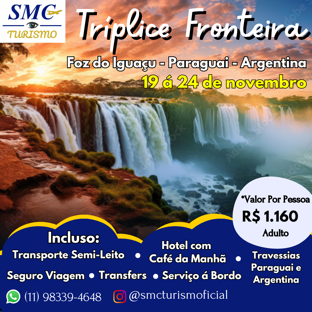 FOZ DO IGUAÇU - TRÍPLICE FRONTEIRA